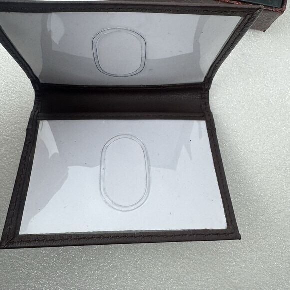 Lauren Ralph Lauren Brown Burnished Leather Passcase Wallet - Picture 8 of 8